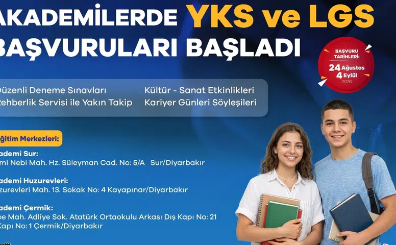 Diyarbakır’da YKS ve LGS’ye ücretsiz hazırlık kursu fırsatı: Başvurular başladı