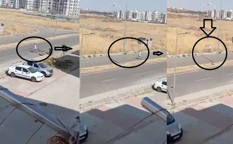 Diyarbakır Bağlar'da skandal görüntü: Çöpleri konteynerden alıp boş araziye attı