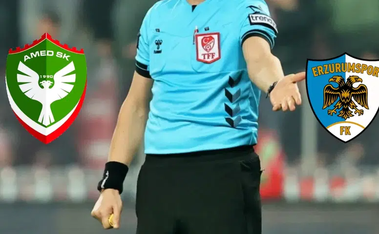 Amedspor Erzurumspor maçının VAR ve AVAR hakemleri belli oldu: TFF açıkladı