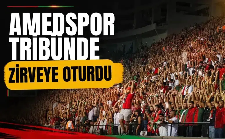 Amedspor tribünlerde zirveye oturdu: Devleri geride bırakan oran dikkat çekti
