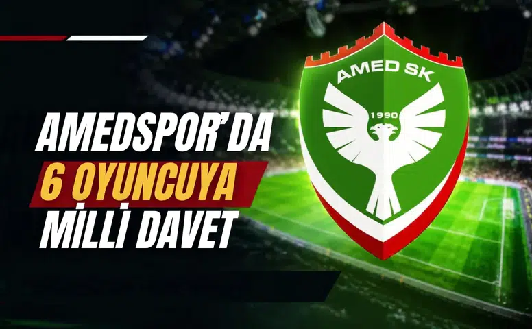 Amedspor'da gurur tablosu: 6 oyuncuya Milli davet geldi