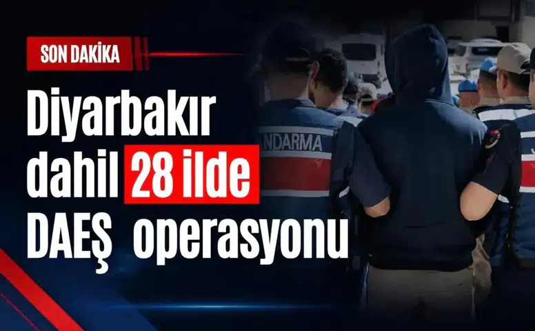 Diyarbakır dahil 28 ilde DEAŞ operasyonu: 83 şüpheli yakalandı