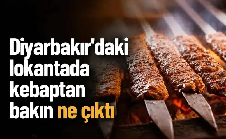Diyarbakır'daki lokantada kebabın içinden bakın ne çıktı: Bakanlık ifşa etti