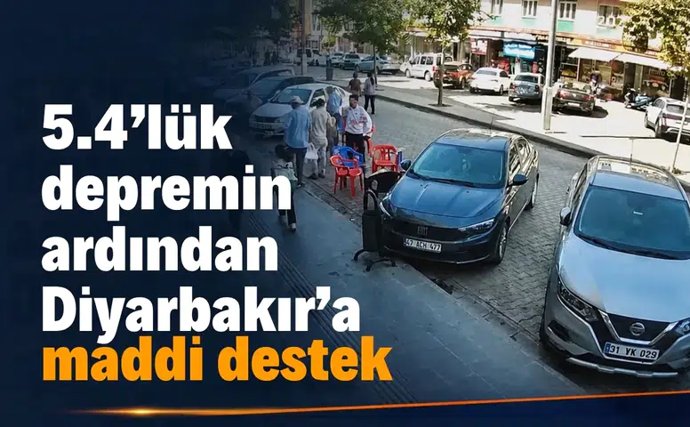 5.4'lük depremin ardından üç ile 10 milyon TL kaynak aktarıldı: Diyarbakır da listede