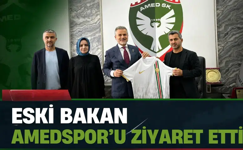 Eski Bakandan Amedspor'a ziyaret: Başkan Nahit Eren ile görüştü
