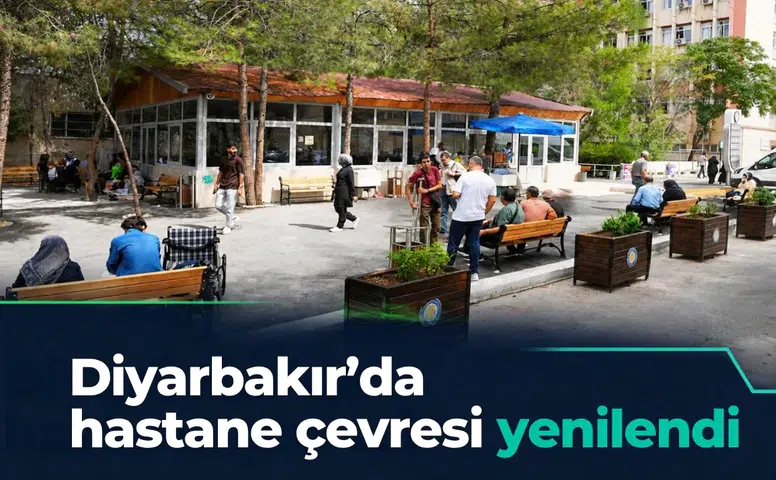 Diyarbakır'da üç bölgede kapsamlı düzenleme: Hastane çevresi yenilendi