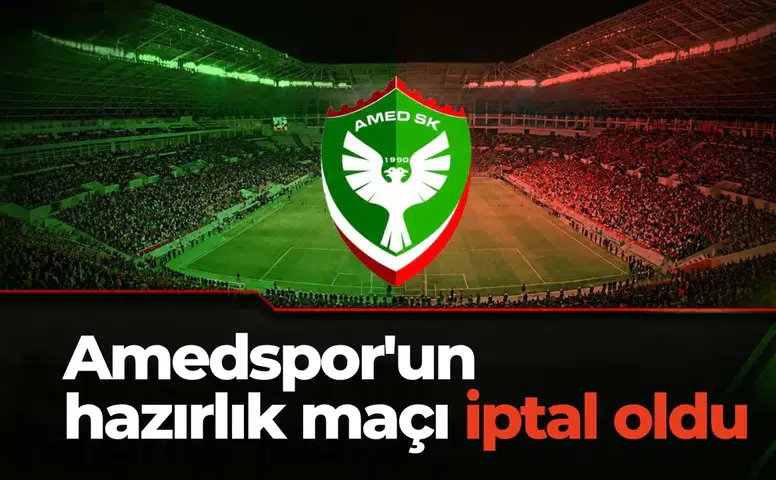 Amedspor'un oynayacağı hazırlık maçı iptal edildi: Sebebi netlik kazandı