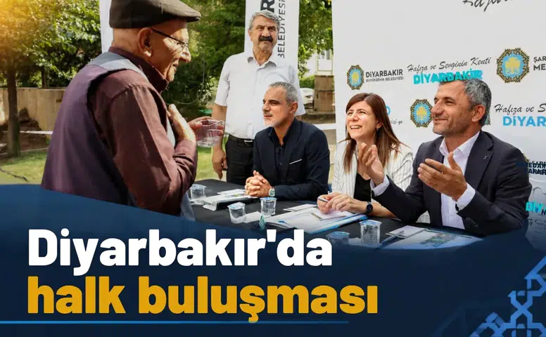 Diyarbakır'da halk buluşması: Eşbaşkanlar mahalle sakinlerini dinledi, çözüm mesajı verdi