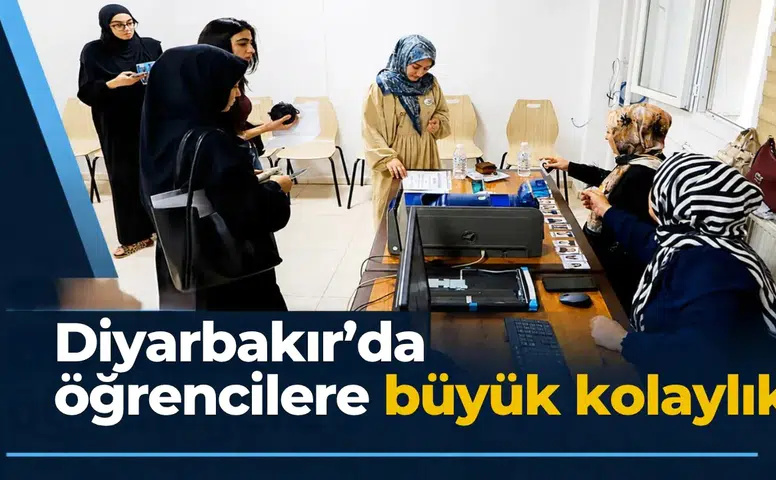 Diyarbakır'da öğrencilere büyük kolaylık: Ayaklarına kadar geldi