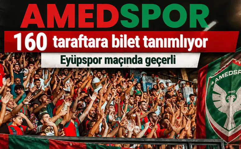 Amedspor'dan taraftara duyuru: 160 kişiye bilet tanımlanacak