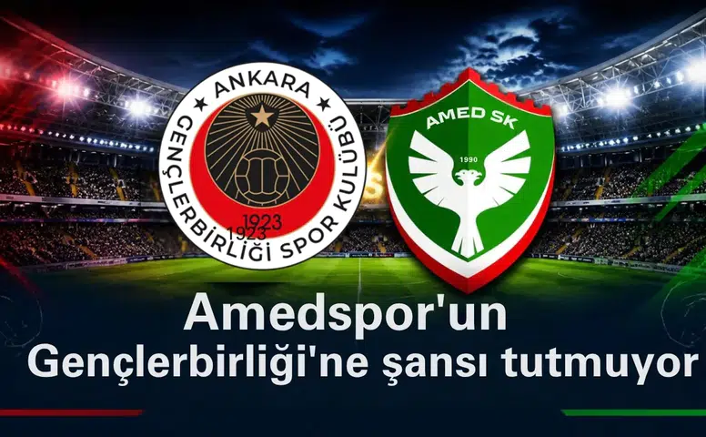 Amedspor'un Gençlerbirliği'ne şansı tutmuyor: 3 puanı bir arada göremedi