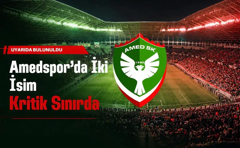 Amedspor'da iki isim kritik sınırda: Konyaspor maçı öncesi uyarı geldi