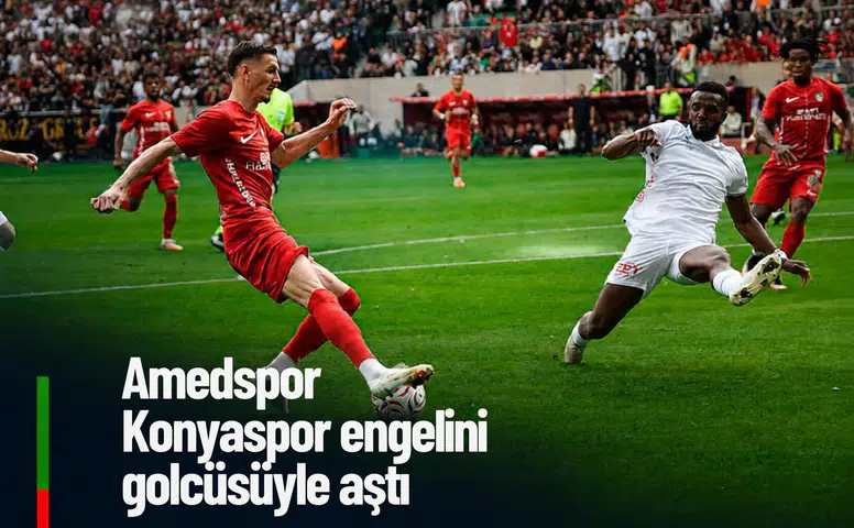 Amedspor Konyaspor'u Diagne ile geçti: Evinde 5'te 5 yaptı