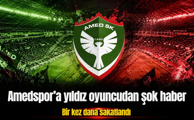 Amedspor'a yıldız oyuncudan şok haber: Bir kez daha sakatlandı
