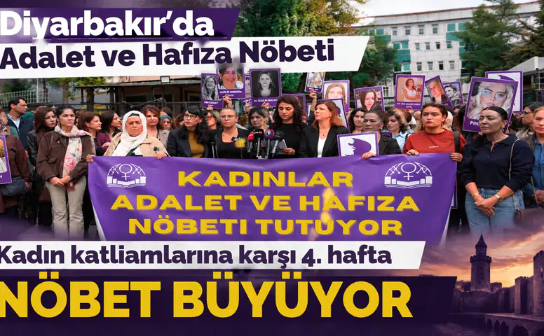Diyarbakır'da kadın katliamlarına karşı tepkide 4. hafta: Adalet ve hafıza nöbeti büyüyor