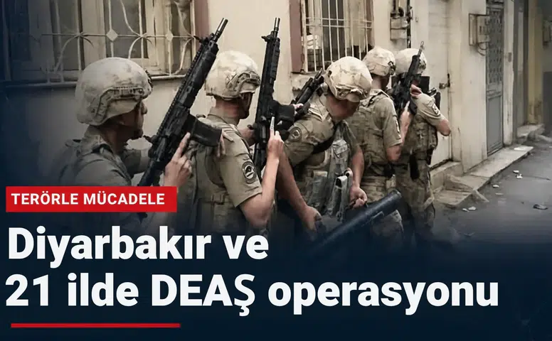 Diyarbakır'ın içinde olduğu 22 ilde DEAŞ operasyonu: 59 şüpheli yakalandı