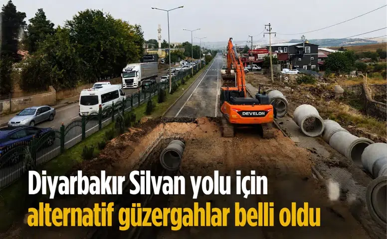 Diyarbakır Silvan yolundaki trafik krizi için alternatif güzergahlar belirlendi