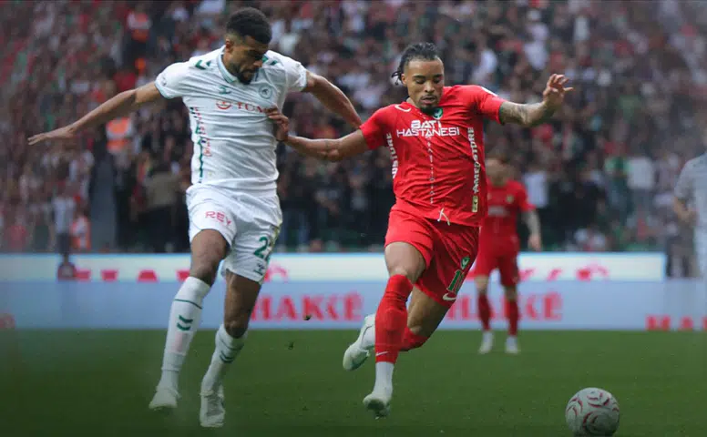 Amedspor Konyaspor maçının ilk yarısı tamamlandı: Gol sesi çıkmadı