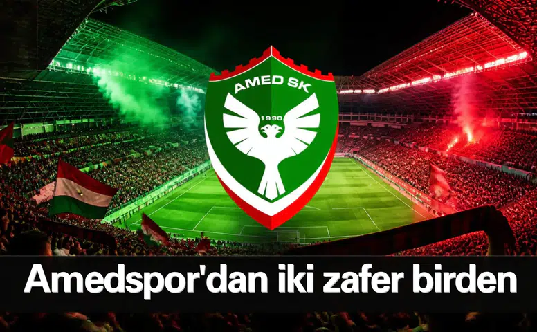 Amedspor'dan çifte zafer: İki maçta da rakiplerini mağlup etmeyi başardı