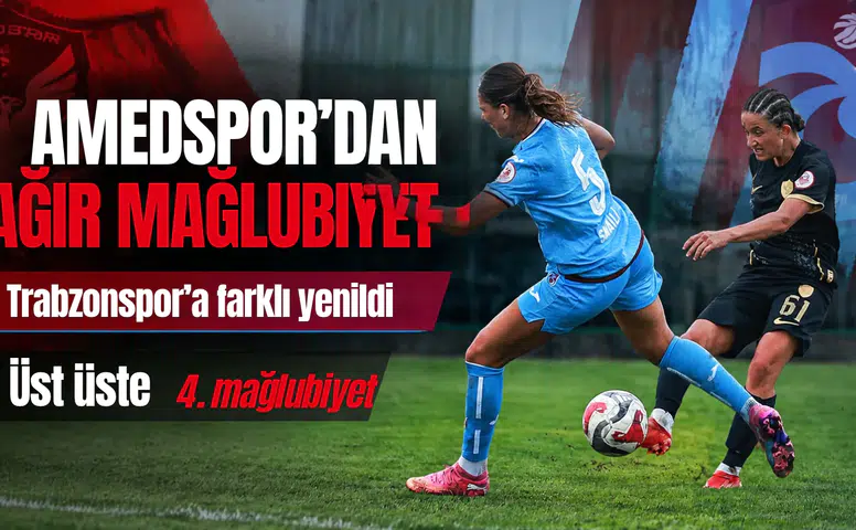 Amedspor evinde Trabzonspor'a farklı yenildi: Peş peşe dördüncü yenilgiyi aldı