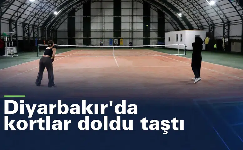 Diyarbakır'da kortlar doldu taştı: 354 sporcu şampiyonluk için raket sallıyor
