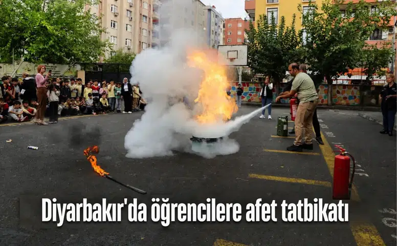 Diyarbakır'da afet farkındalık seferberliği: Öğrenciler deprem tatbikatıyla bilinçlendi