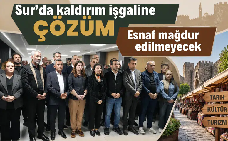 Diyarbakır Sur'da kaldırım işgaline turistik pazar çözümü: Esnaf mağdur edilmeyecek