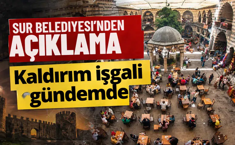Diyarbakır'da Sur Belediyesi'nden kaldırım işgali açıklaması: Yanıltıcı ifadelere tepki