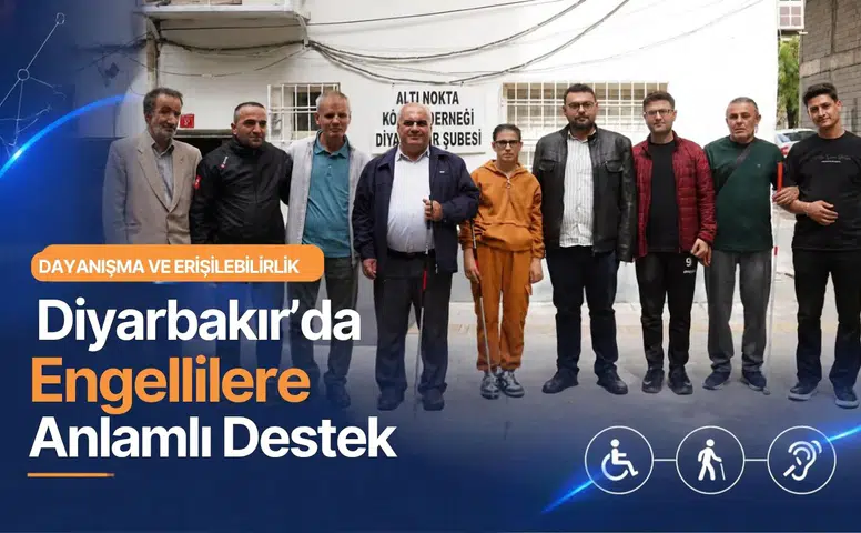 Diyarbakır Büyükşehir'den görme engellilere beyaz baston desteği