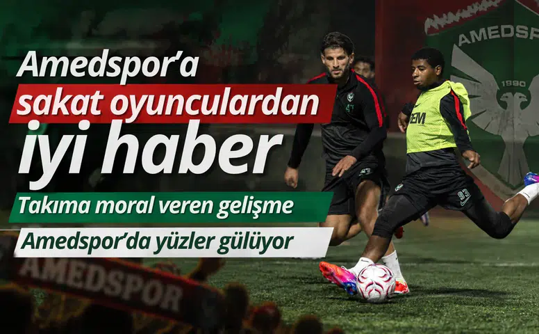 Amedspor'da yüzler gülüyor: Sakat oyunculardan sevindiren haber geldi