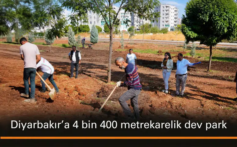 Diyarbakır'da 4 bin 400 metrekarelik alanda yeni bir park yükseliyor: Sona gelindi