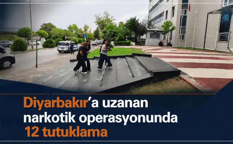 Diyarbakır'a uzanan narkotik operasyonunda 12 tutuklama: 8 kilogram yasaklı madde ele geçirildi