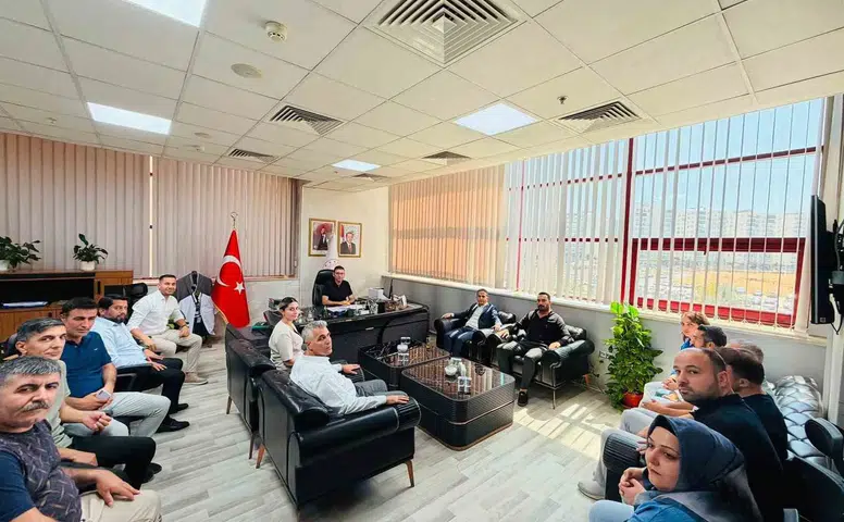 Sağlık çalışanlarının talepleri Gazi Yaşargil Hastanesi yönetiminde masaya yatırıldı