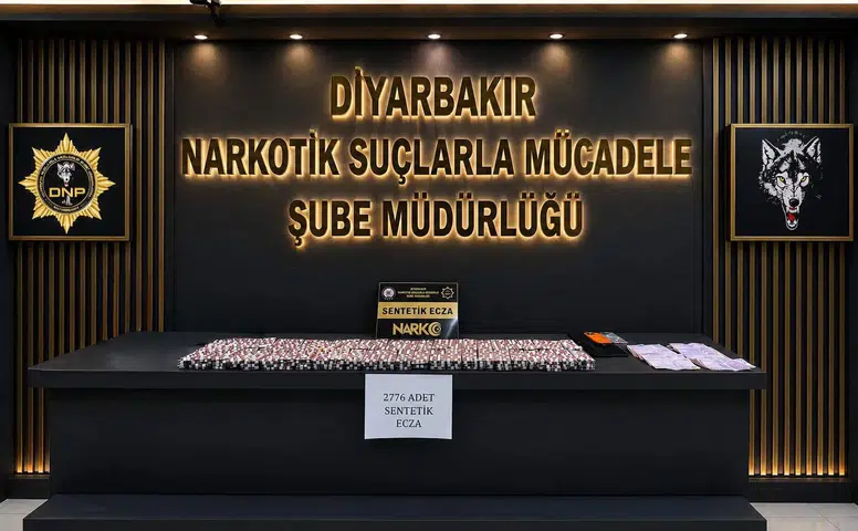 Bağlar'da narkotik operasyonu 2 bin 776 adet sentetik ecza yakalandı, bir kişi tutuklandı
