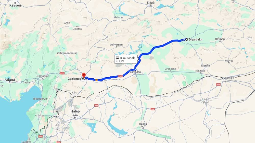 Diyarbakır Gaziantep Arası Kaç Km (5)