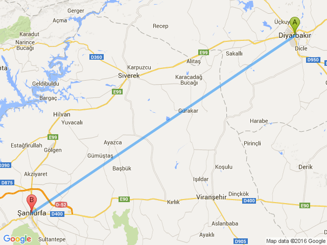Diyarbakır Urfa Arası Kaç Km (2)