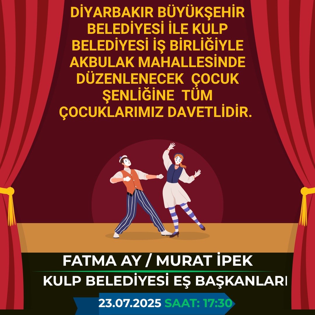 Diyarbakır Kulp’ta çocuk şenliği başlıyor 1
