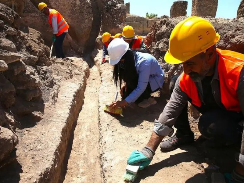 Zerzevan Kalesi’nde Roma’ya ait su sistemi ortaya çıktı 1