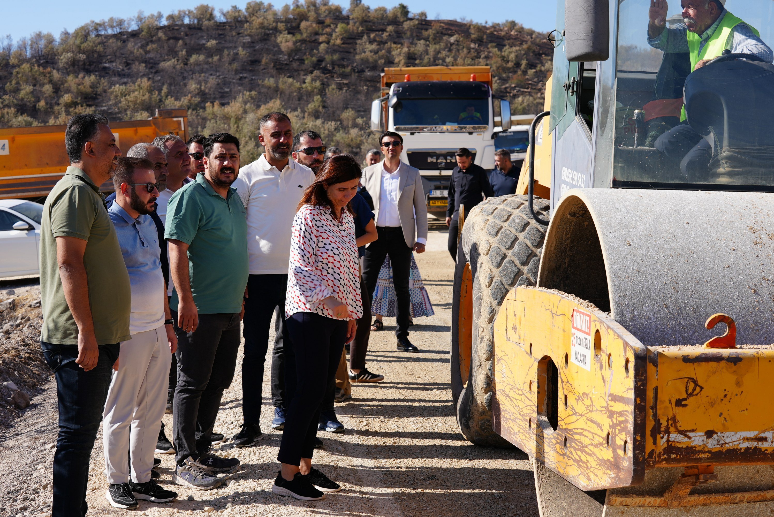 Eşbaşkan Bucak, Lice’de yol çalışmalarını inceledi-3