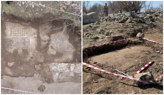 Diyarbakır’da tarihi mozaik ve dilekçe yazısı bulundu 1