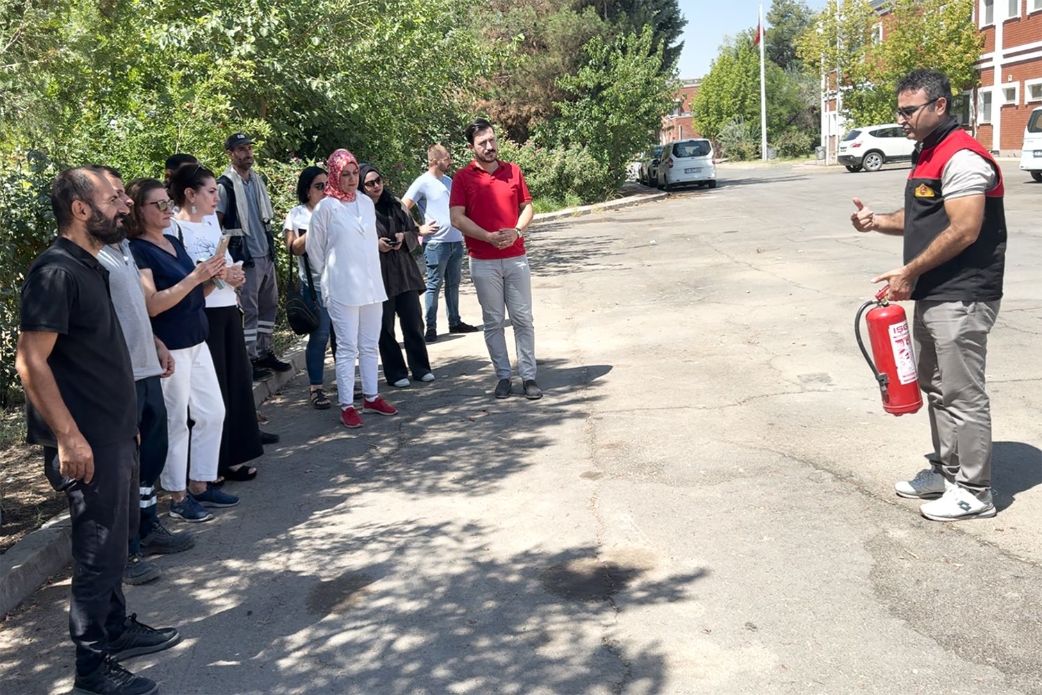 Diyarbakır’da DİSKİ personeline yangın tatbikatı 3