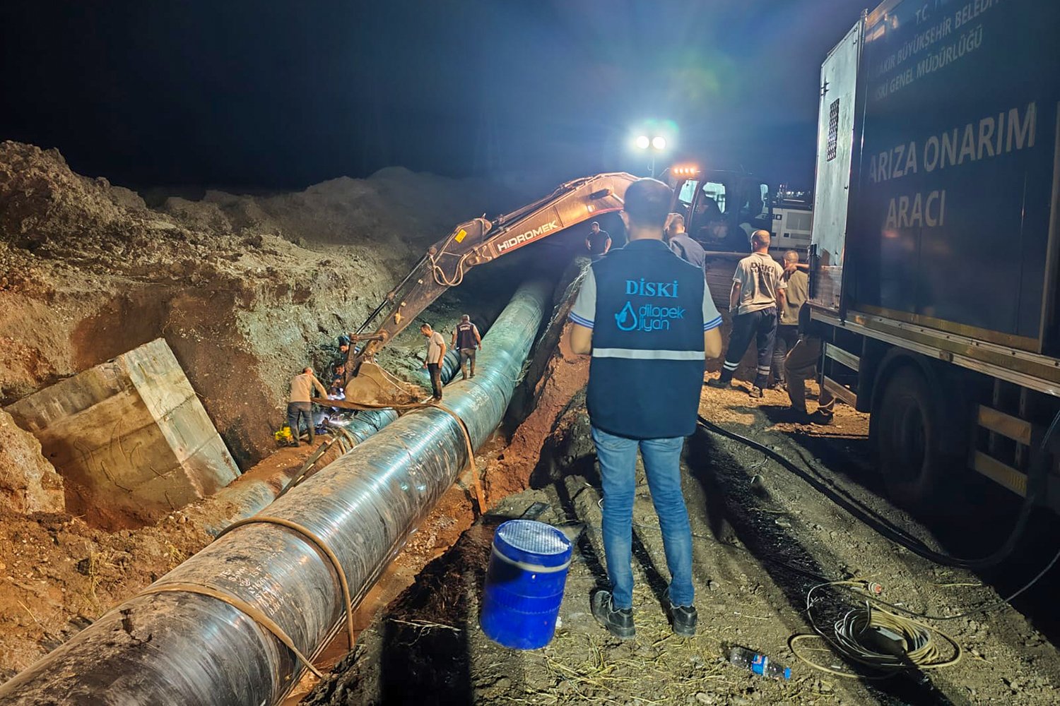 Diyarbakır’da Ana İsale hattındaki arıza başarıyla giderildi 1