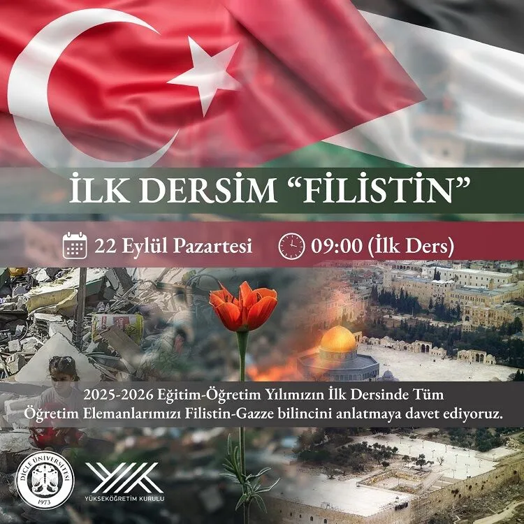 Dicle Universitesinde Bir Ilk Olacak Ilk Ders Filistin (1)