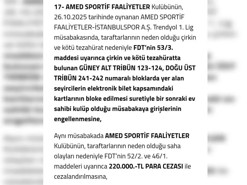 Amedspor’a Pfdk’dan Para Cezası Ve Tribün Yasağı2
