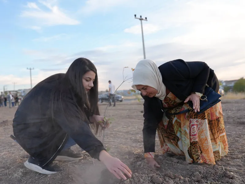 Yaşamdan Koparılan Kadınlar Için Diyarbakır’da Fidanlar Toprakla Buluştu2