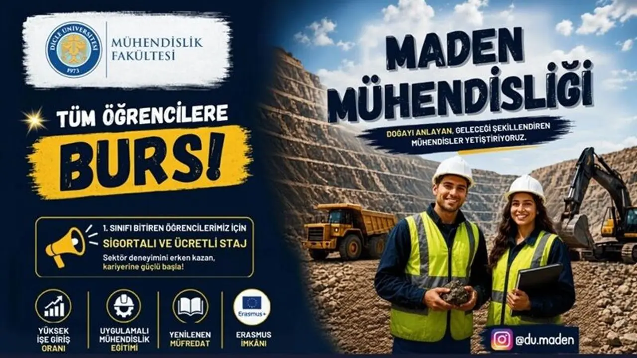 Diyarbakır’da Bu Bölümü Seçen Öğrenciye 4 Yıl Burs ve İş Deneyimi Fırsatı