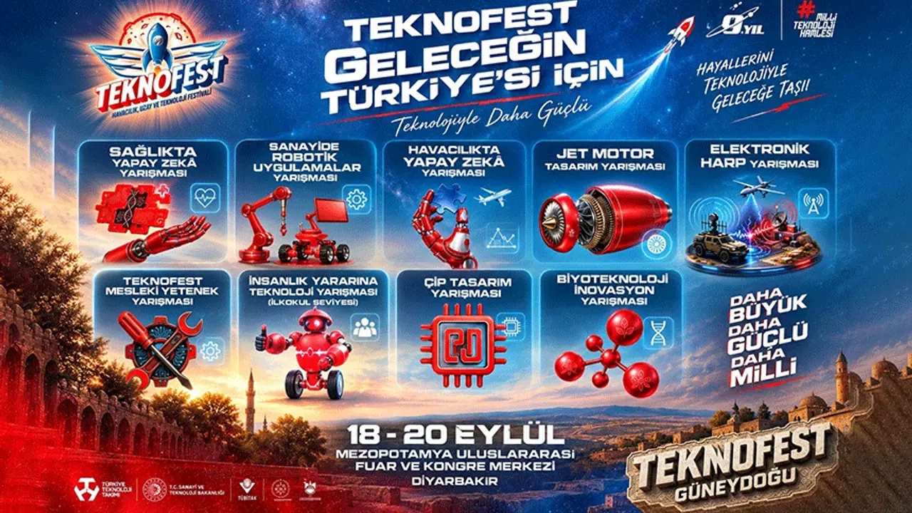 TEKNOFEST Güneydoğu heyecanı Diyarbakır'da başlıyor!