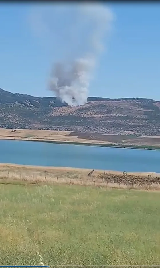 Silvan Çalıönü’ndeki meşe ormanında korkutan yangın Ekipler alevleri söndürdü