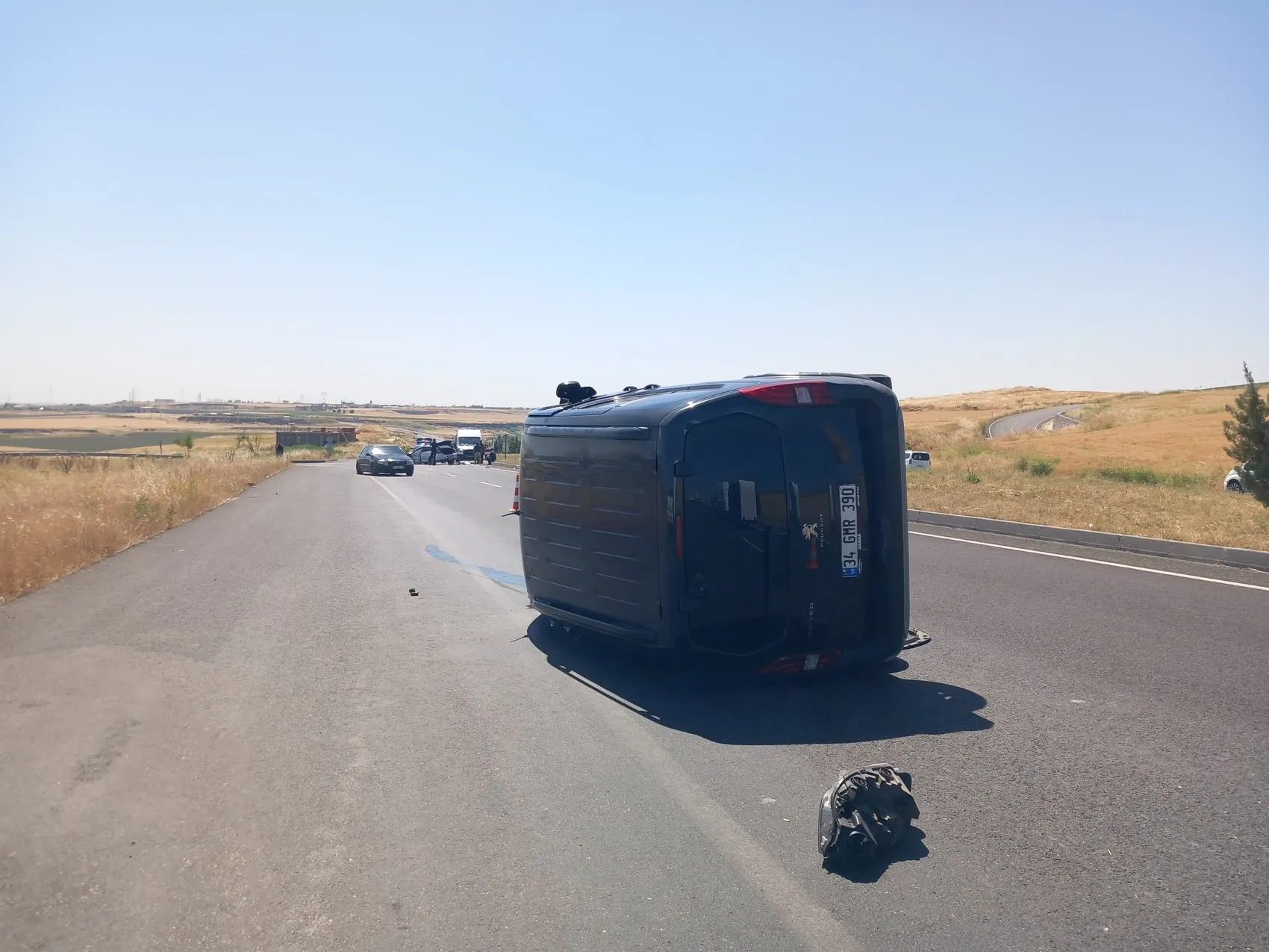 Diyarbakır-Mardin çevre yolunda trafik kazası Toraman kavşağında 6 kişi yaralandı
