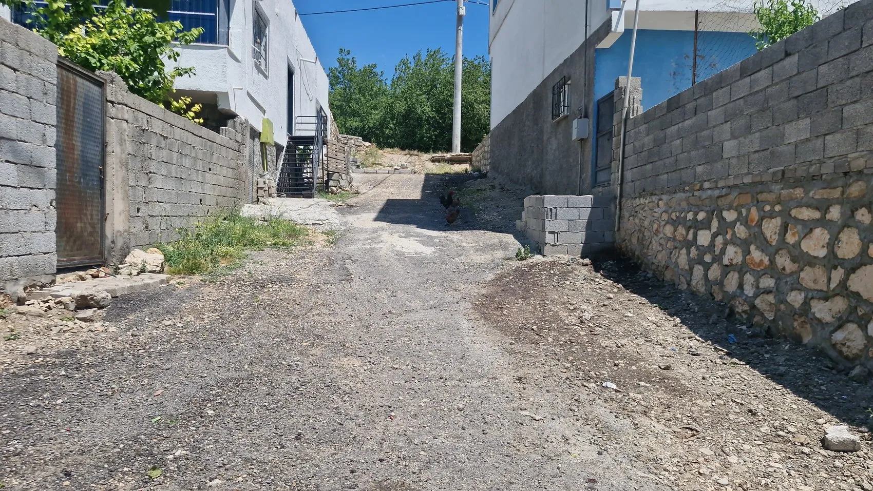 Ergani'de engelli kızı için rampa çalışması yaptıran anneye komşusundan kürekli saldırı